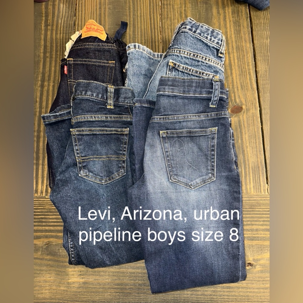 Boys name brand blue jean lot